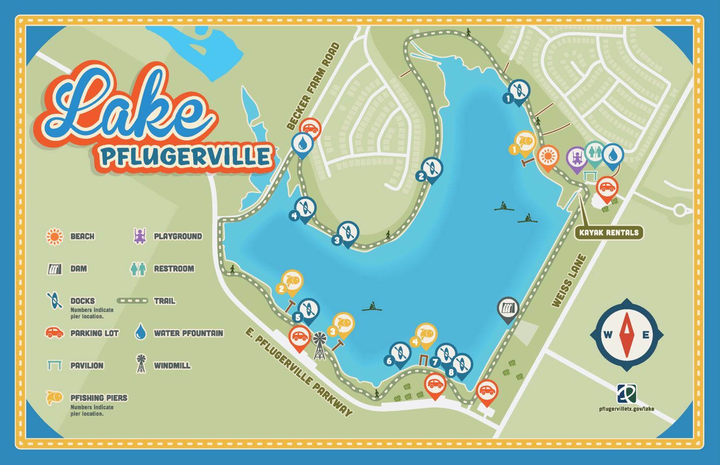 map of Lake Pflugerville